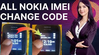 All Nokia IMEI number change code [upl. by Nnairet]