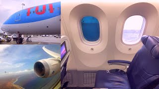 TUI Boeing 787 Dreamliner Amsterdam  Curacao in Deluxe Class PHTFK [upl. by Chari]