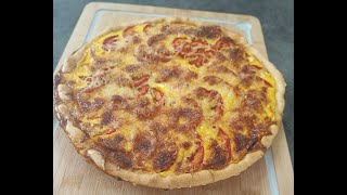 tarte aux thon tomate rapide super simple a réalisé et délicieux le soir avec une petite salade [upl. by Letsyrk674]