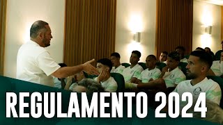 PALMEIRAS APRESENTA REGULAMENTO DE 2024 PARA ATLETAS [upl. by Alhak]