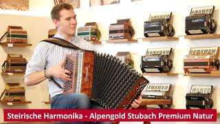 Steirische Harmonika  Alpengold Stubach Premium Natur  Swingende Harmonika [upl. by Eimak]