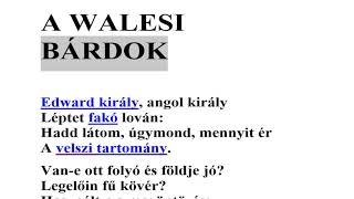 TANULJ VERSET ONLINE ARANY JÁNOS  A WALESI BÁRDOK  Online verstanulásolvasshallgassismételj [upl. by Colene]