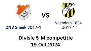 ONS Sneek JO171 vs Veendam JO171 Divisie 5M Competitie 19Oct2024 [upl. by Creamer]