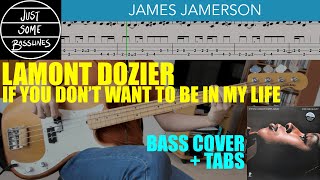 James Jamerson  Lamont Dozier  If You Dont Want To Be In My Life  BASS COVER  TABS [upl. by Akyssej]