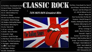 Classic Rock Songs 70s 80s 90s Full Album  Queen Eagles Pink Floyd Def Leppard Bon Jovi [upl. by Bink]