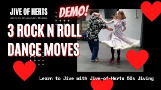 JIVE  Learn 3 Rockabilly Jive  Rock´n´Roll Dance moves  Tutorial amp Demo [upl. by Frederiksen]