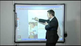 Using interactive software  How to use an Interactive Whiteboard  clip 9 [upl. by Selie989]