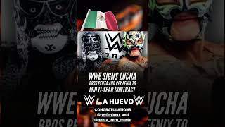 Pentagon Jr and Rey Fenix the team of Lucha Bros sign a multi year deal with WWE [upl. by Ateekahs]