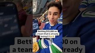 The WORST Sportsbet Ever💰🏒 gambling sportsbetting hockey nhl canucks [upl. by Kiker]