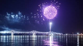 Biloxi Mississippi Fireworks Casinos Happy 4TH Of July [upl. by Seiuqram]