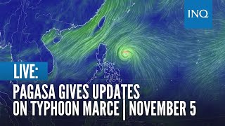 LIVE Pagasa gives updates on Typhoon Marce  November 5 [upl. by Aminta]