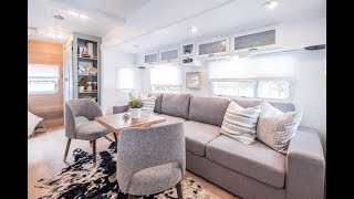 Smallspace hacks from a 5th wheel camper makeover [upl. by Kenward]