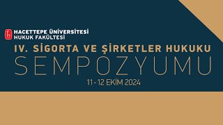 IV Sigorta ve Şirketler Hukuku Sempozyumu 1112 Ekim 2024 [upl. by Lory]