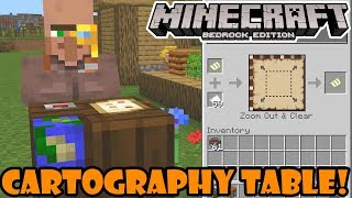 Minecraft 11101 Beta  How to Use The Cartography Table [upl. by Margret]