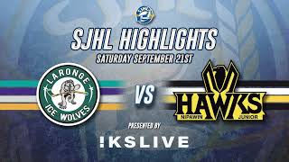 HIGHLIGHTS La Ronge Ice Wolves  Nipawin Hawks Sept 21 2024 [upl. by Nereen]