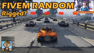 Rigged Random Racing  GTA FiveM Random All №4 [upl. by Oilejor]