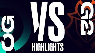 OG vs G2  LEC Week 1 Day 1 Match Highlights Spring 2019 [upl. by Templeton169]