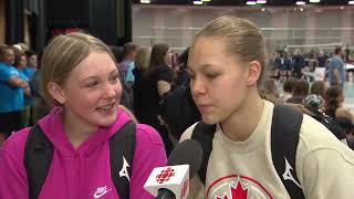 Winnipeg hosts girls U14 national Volleyball Championships [upl. by Noemad]