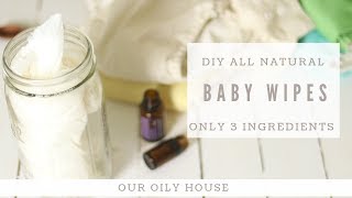 All Natural Baby Wipe Recipe [upl. by Nevyar]