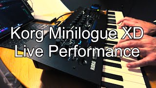 Korg Minilogue XD Live Performance 14 [upl. by Ynaoj872]