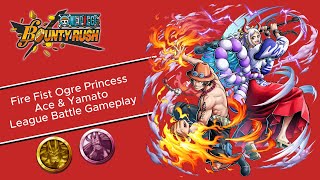 EX Ace and Yamato League Battle Gameplay Kaido Medal Set  One Piece Bounty Rush [upl. by Gnep]