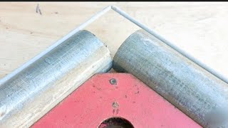 how to quickly cut pipe for 90 degree joint [upl. by Doowyah536]