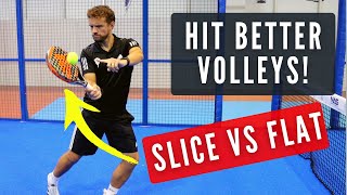 Padel Volleys Use Slice or Flat [upl. by Freda]