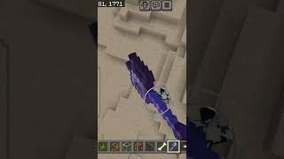 1 SHOT THE WARDEN WITH ENCHANTED MACE WIND BURST INSANE KO minecraft short [upl. by Pheni]