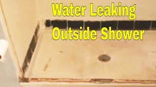 Water Leaking Outside Shower  How To Plumbing [upl. by Batory737]