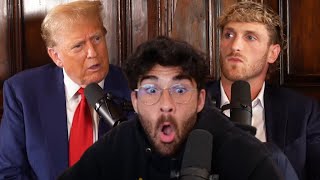 Logan Paul Interviews Donald Trump  Hasanabi reacts to IMPAULSIVE [upl. by Ozne]