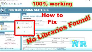 How to fix No Libraries Found No Components in Proteus 8 Professional Khmer Subtitle [upl. by Candis]