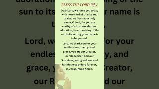 A prayer of worship and praise pt1 prayer worshipprayer praiseworship shorts [upl. by Rafaellle]