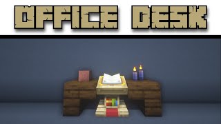 Minecraft 117  Easy Office Desk Build [upl. by Rohclem]