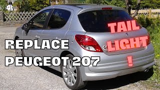 How to Replace Peugeot 207 Rear Side Lights [upl. by Ynnus]