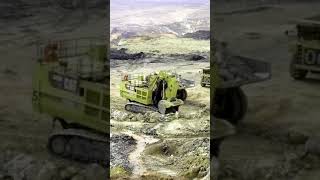 BIG cat 6090 excavator vs cat 797 coal mine truck [upl. by Buford]