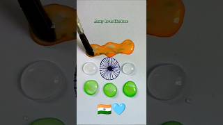 Indian🇮🇳Flower🌼india flag colour mixingart satisfying youtubeshorts viralshorts colors flag [upl. by Anerak]