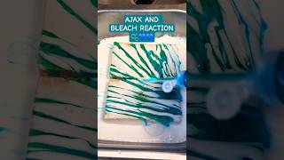 AJAX amp BLEACH REACTION🫧💙 spongeasmr oddlysatisfying pinesponge laundrypowder satisfying soap [upl. by Frick]