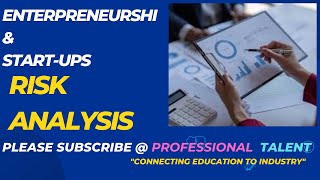 Entrepreneurship and startups  Risk Analysis [upl. by Willing198]