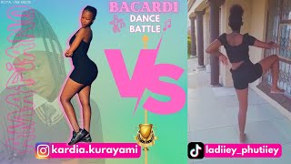 Bacardi Dance Battle Kardia Kurayami vs Ladiiey Phutiiey  Amapiano dancing [upl. by Eizeerb]