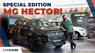 2024 MG Hector Black Storm Walkaround  Black Colour  Special Edition for Rs 21 Lakh [upl. by Akimahc]