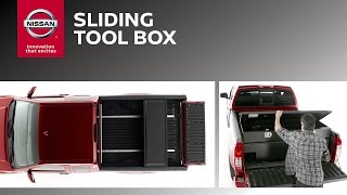 Sliding Tool Box for Trucks  Genuine Nissan Accessories [upl. by Assanav]