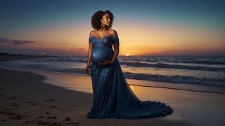 Beautiful Expectant Mother Motivational AI Dreamy Maternity Photos [upl. by Leelaj]