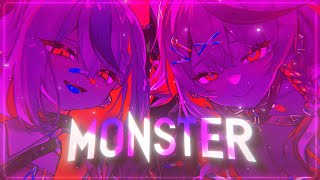 Nightcore  Monster Lyrics [upl. by Atsyrhc]