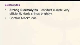 AP Chem Video 42 Electrolytes [upl. by Kipton]