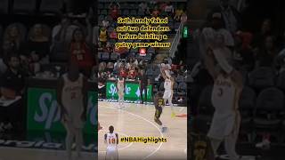 Seth Lundy faked out two defenders before hoisting a gutsy gamewinner 🚨 NBAHighlights [upl. by Trevorr]