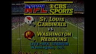 1981 Week 9  Cardinals vs Redskins [upl. by Nuhsar]