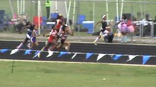 WINGS TRACK MEET 2013  910 YEAR OLD GIRLS 100 METERS [upl. by Yevette]