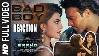 Saaho Bad Boy Song REACTION  Prabhas Jacqueline Fernandez  Badshah Neeti Mohan REACTION [upl. by Mishaan]