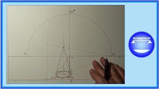 PROSPETTIVA DI UN CONO POGGIATO SUL GEOMETRALE 230 [upl. by Ardna]