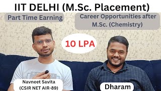 EdTECH PLACEMENT for MSc Chemistry  Opportunities after MSc Chemistry iitjam iitdelhi [upl. by Lleddaw]